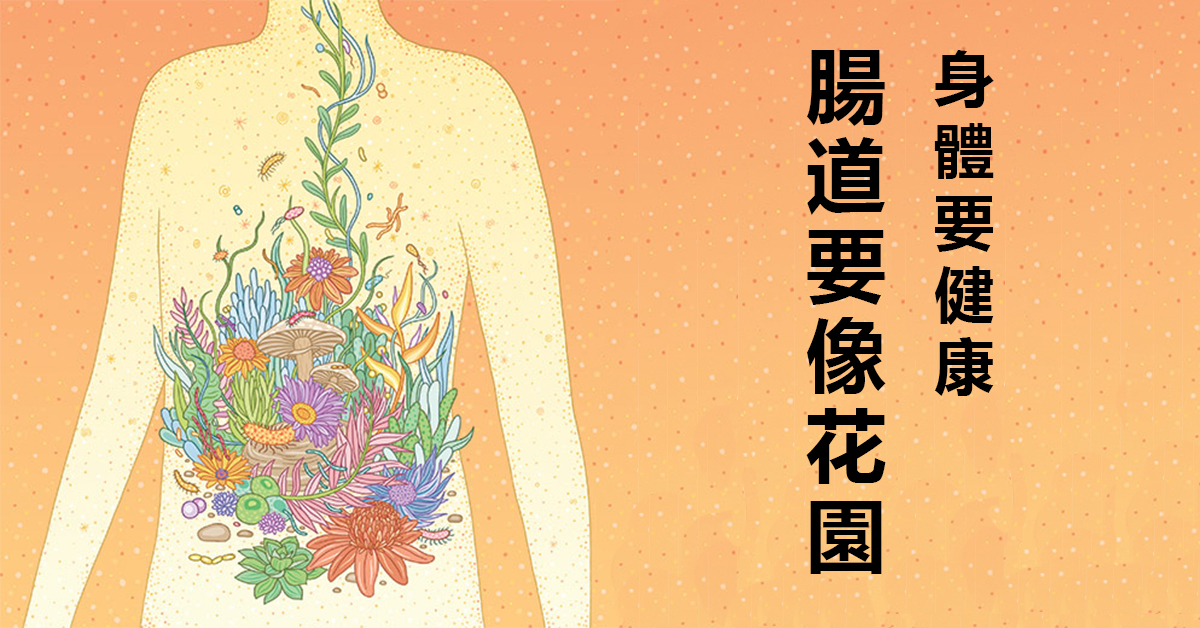 腸道像是美麗的花園,人也會跟著健康漂亮