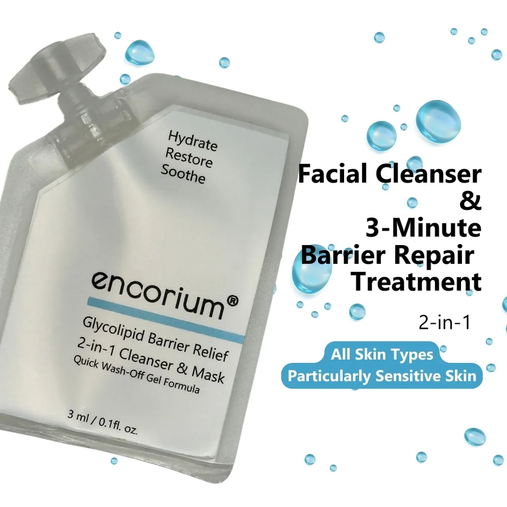 encorium Glycolipid Barrier Relief 2-in-1 Cleanser & Mask (12)