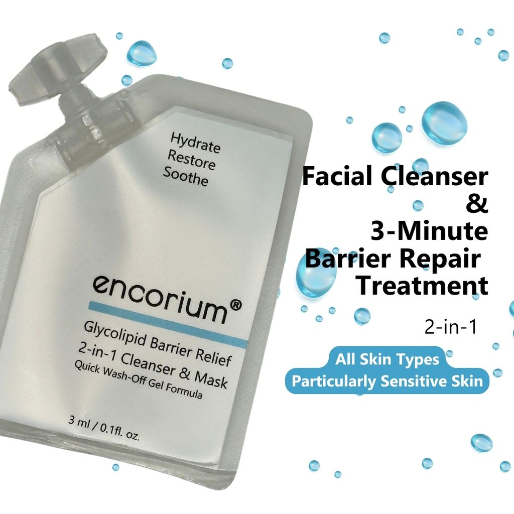 encorium Glycolipid Barrier Relief 2-in-1 Cleanser & Mask (12)