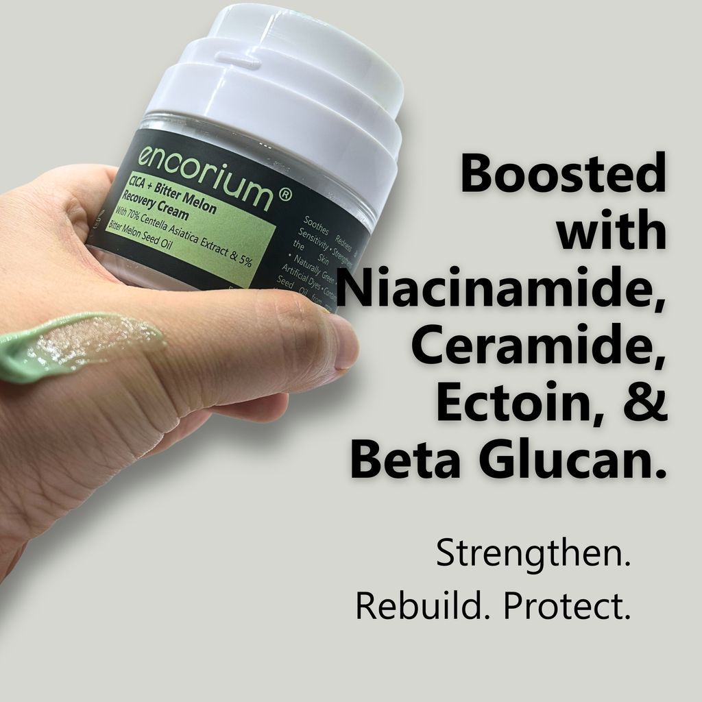 Barrier-Supporting Ingredients in Encorium CICA+Bitter Melon Recovery Cream