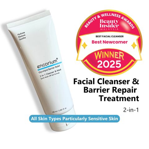 encorium Glycolipid Barrier Relief 2-in-1 Cleanser & Mask