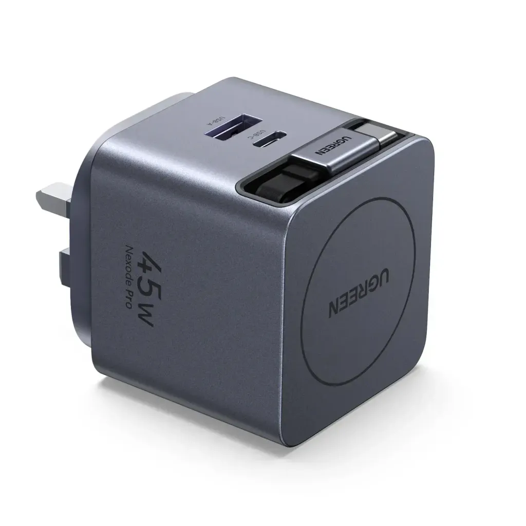 UGREEN-Nexode-Pro-45W-GaN-USB-A_1-Type-C_1-Fast-Charger-with-Retractable-Cable-1 (1)