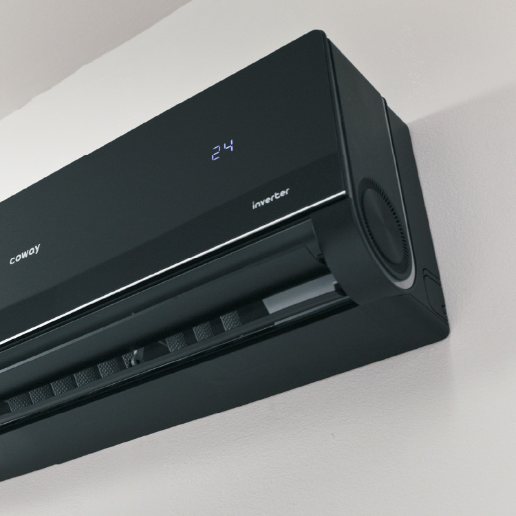 coway-p-series-air-conditioner-black-color-modern-design