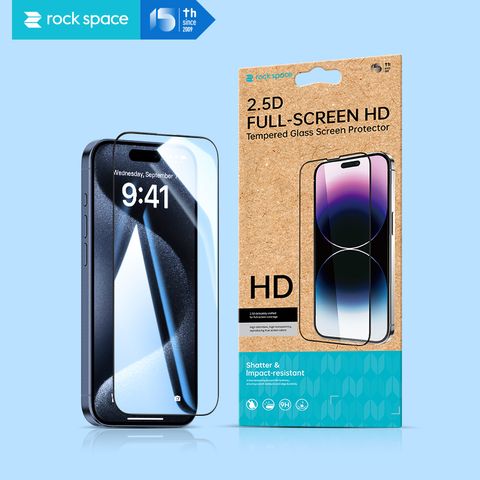 iPhone 16 rock space 2.5D Full-screen Tempered Glass Screen Protector 6