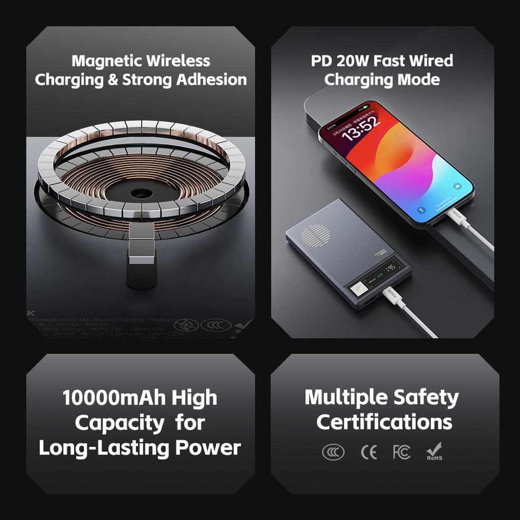 ROCK Retro Magnetic Wireless Power Charger (05)