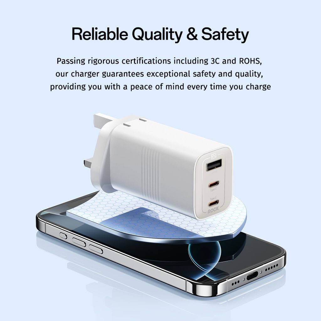 ROCK IceCube 65W GaN Wall Charger 05