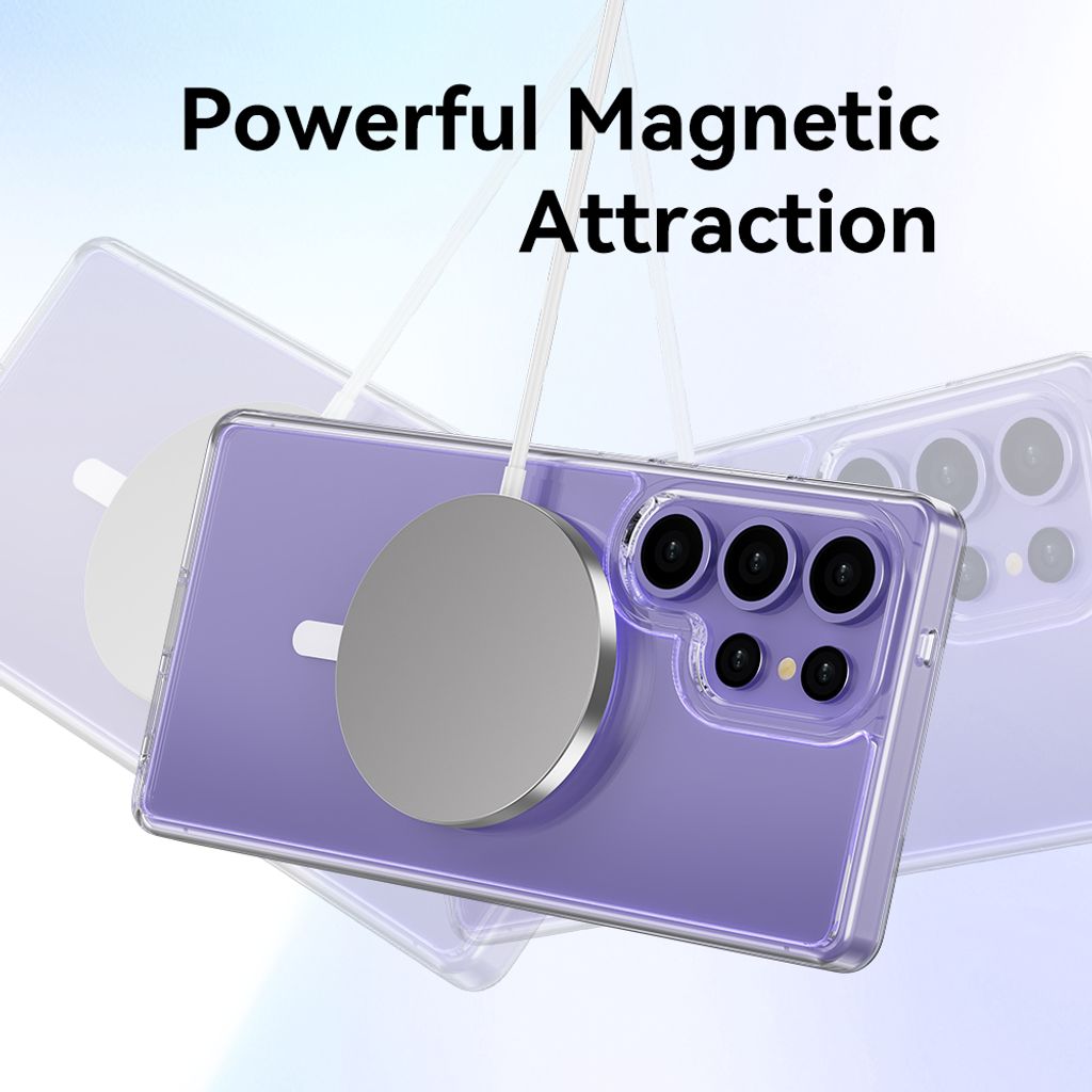 Samsung S25 Crystal Transparent Protection Case with Magnetic 6
