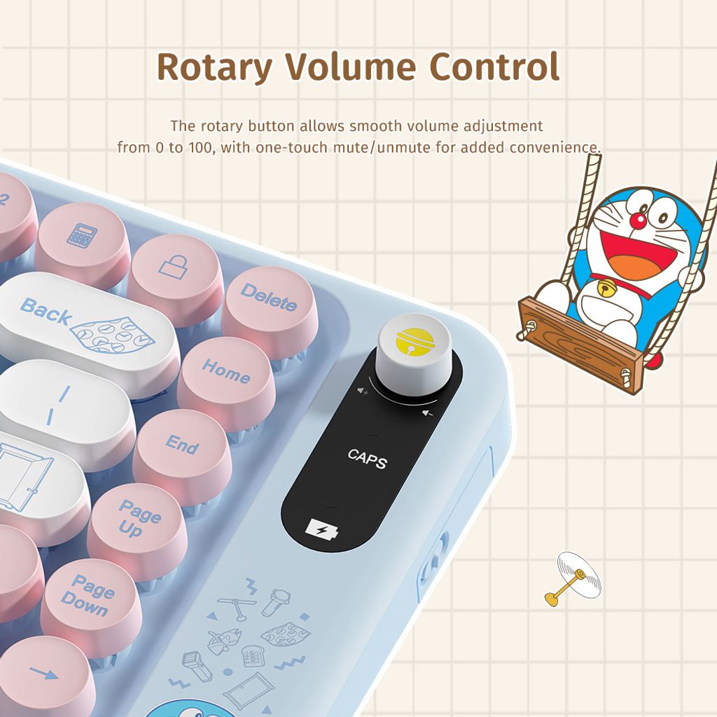 ROCK Doraemon J10 Keyboard and Mouse Kit 08