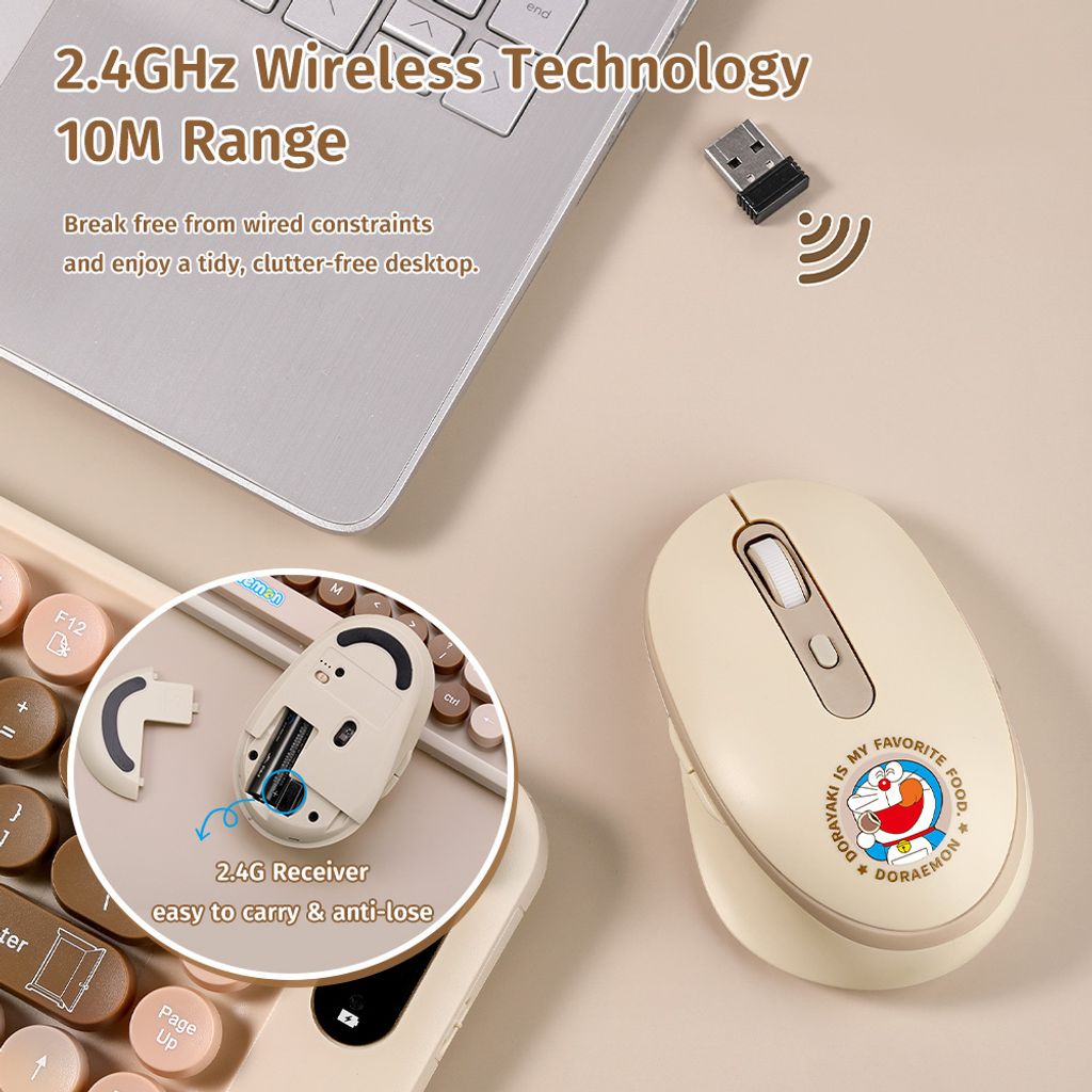 ROCK Doraemon J10 Keyboard and Mouse Kit 03