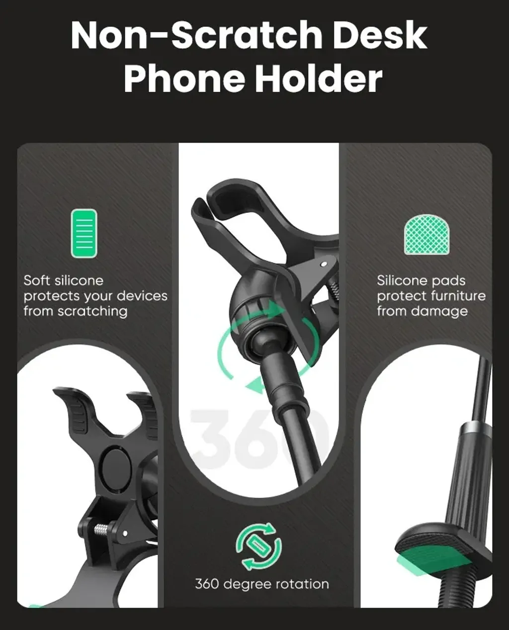 UGREEN-Multifunction-Phone-Clip-Stand-4.0-7.2-inch-90cm-Black-LP113-Ugreensl-4