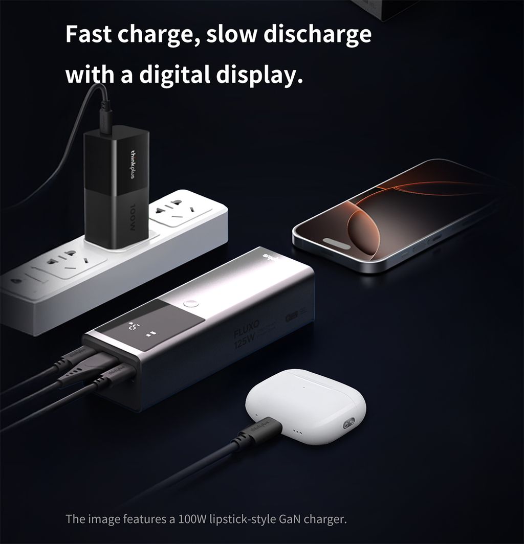 Thinkplus FLUXO High Power 12800mAh Portable 125W Power Bank 04