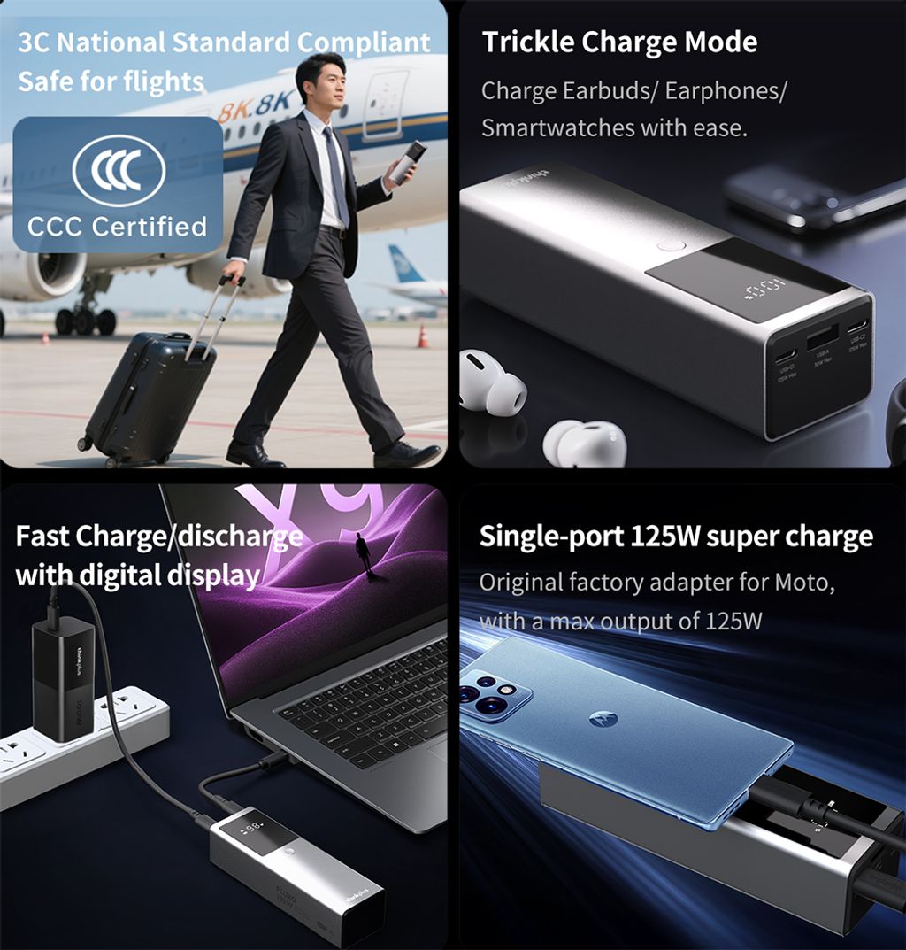 Thinkplus FLUXO High Power 12800mAh Portable 125W Power Bank 02.