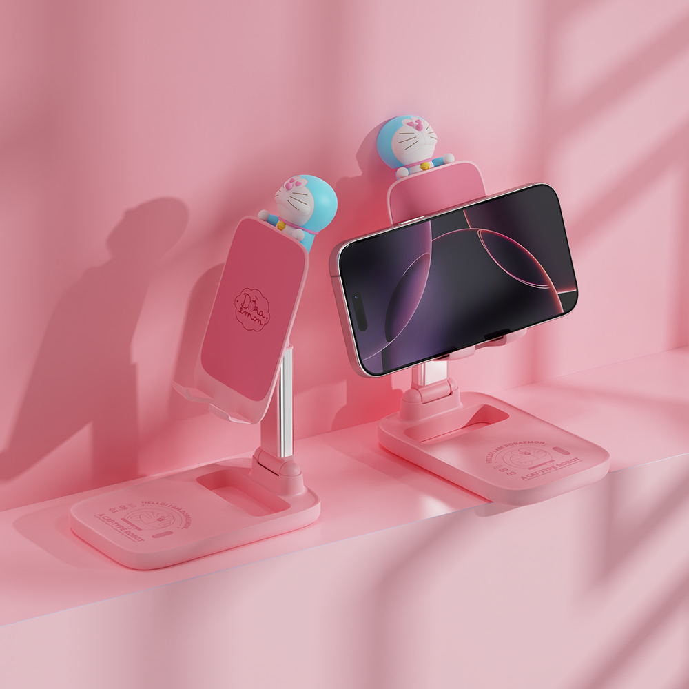 ROCK Doraemon N30 Desktop Stand (Pink) 09