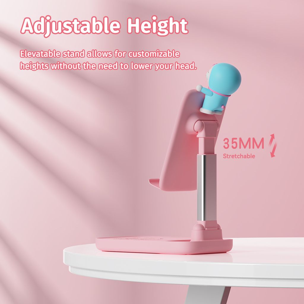 ROCK Doraemon N30 Desktop Stand (Pink) 04
