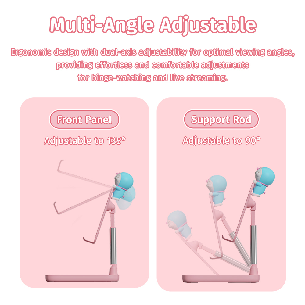 ROCK Doraemon N30 Desktop Stand (Pink) 02