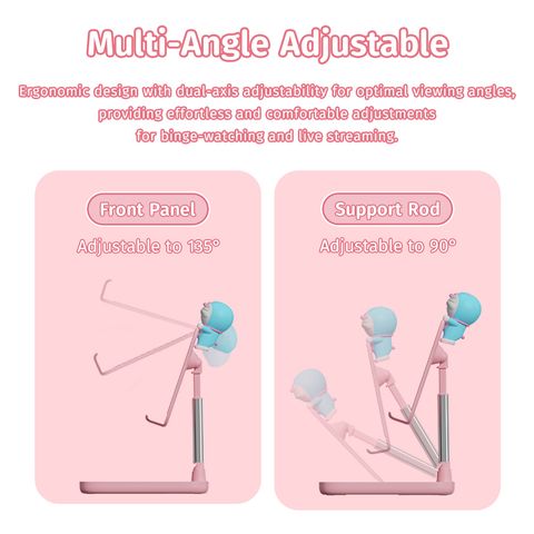 ROCK Doraemon N30 Desktop Stand (Pink) 02