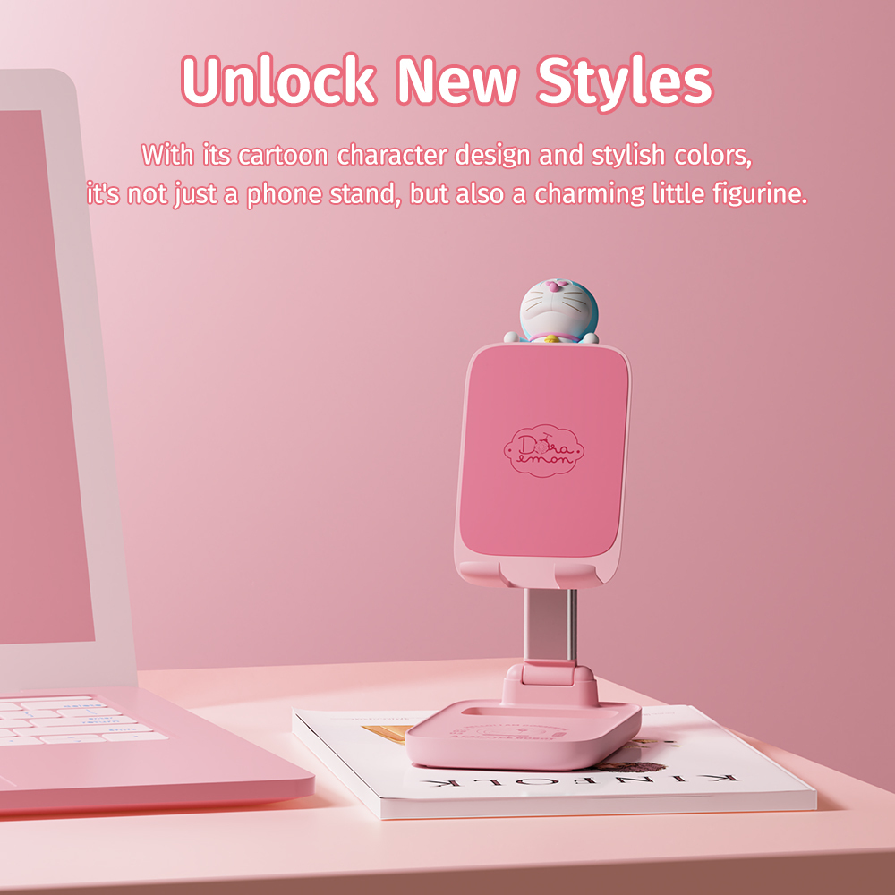 ROCK Doraemon N30 Desktop Stand (Pink) 05