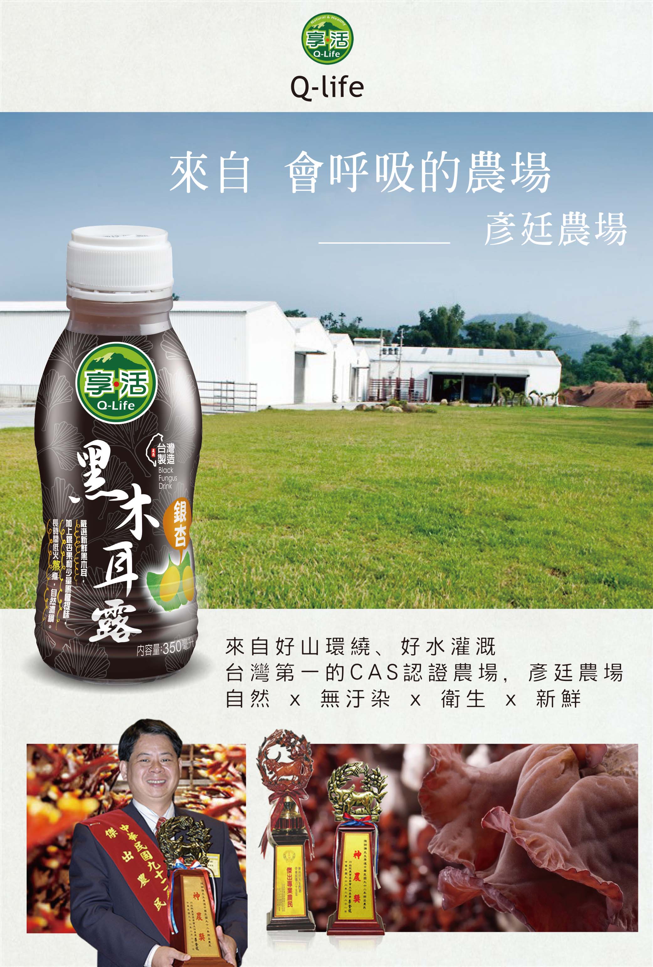 1網站商品介紹:黑木耳彥廷農場-1銀杏木耳露