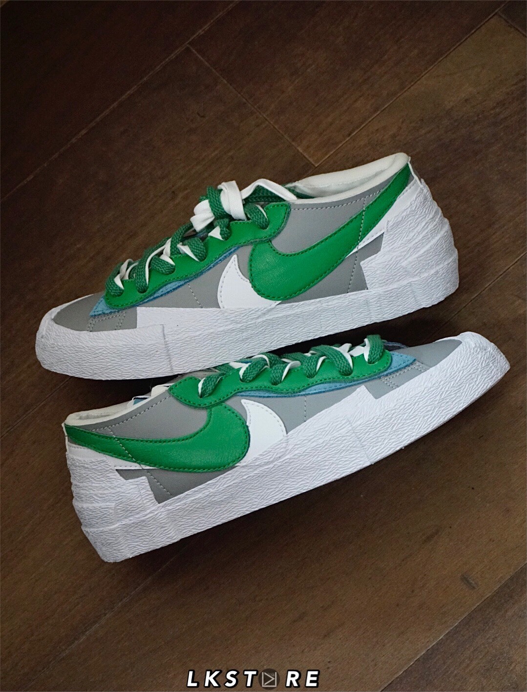 NIKE BLAZER LOW X SACAI 綠色 dd1877-001 聯名