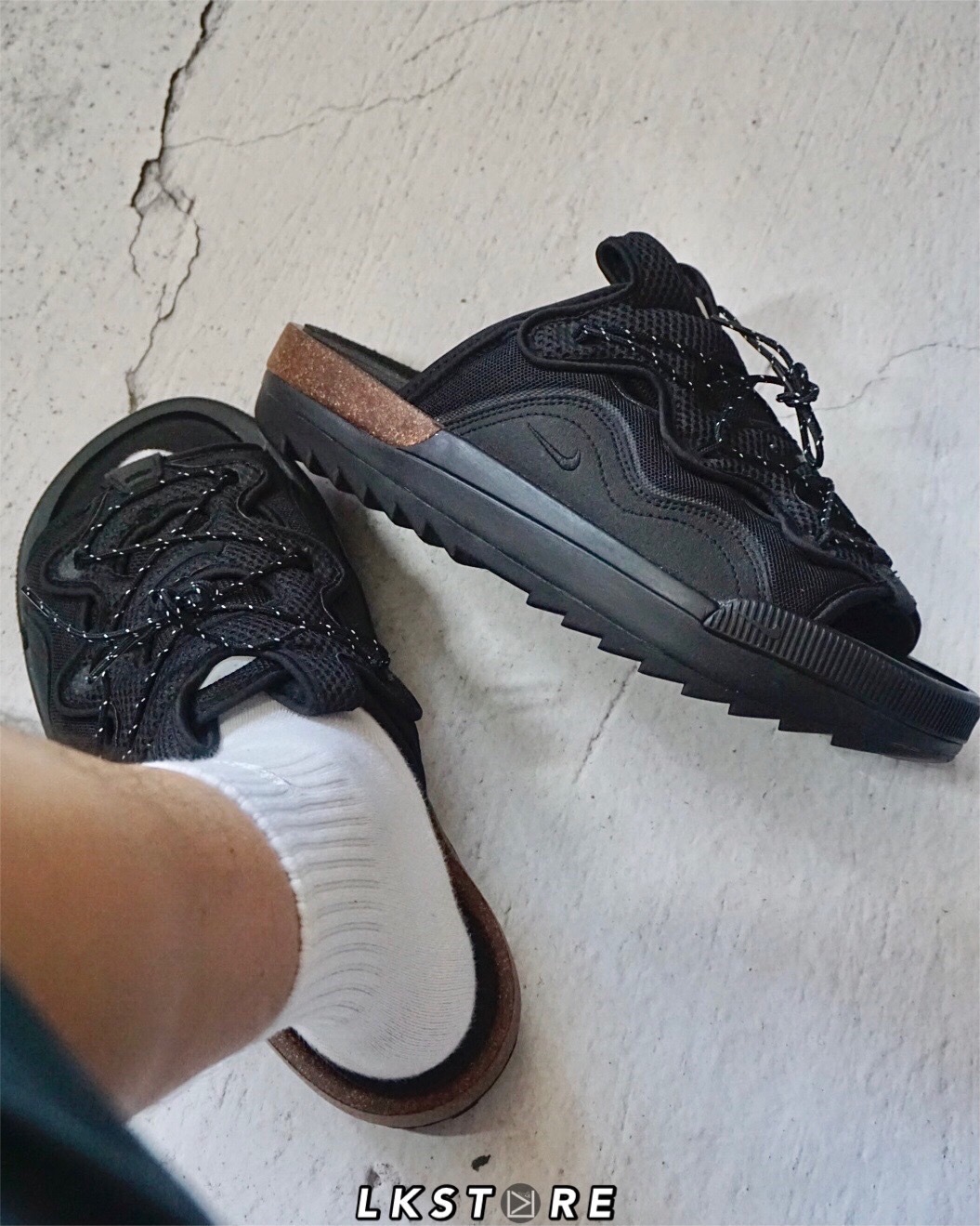 Nike OffLine 2.0 黑色 軟木塞 拖鞋 CZ0332-001