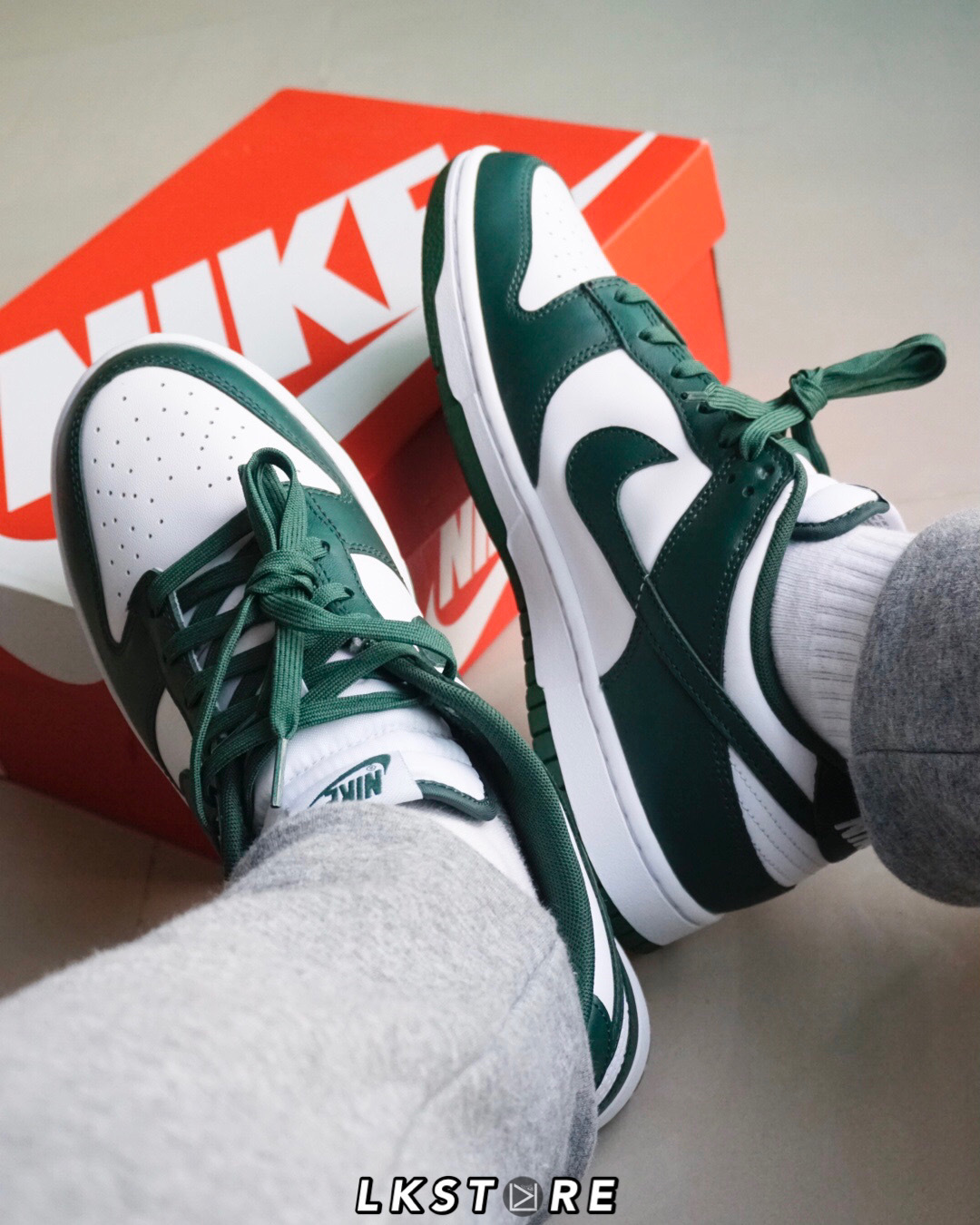Nike dunk low retro 白綠