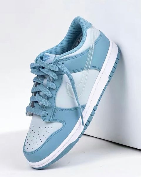 Nike dunk low gs "Aura Clear" 冰晶藍 透明勾勾 DH9765-401 天空藍 大童鞋