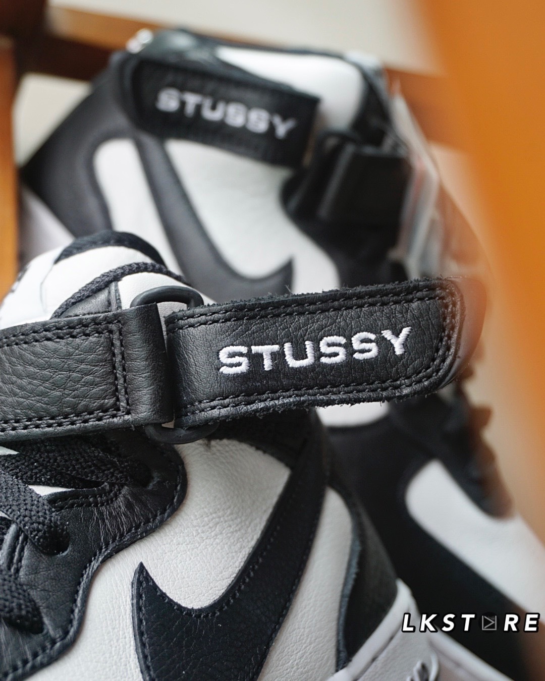 NIKE AIR FORCE 1 X Stussy Mid 黑白 高筒 聯名款 DJ7840-002 af1 聯名 airforce1