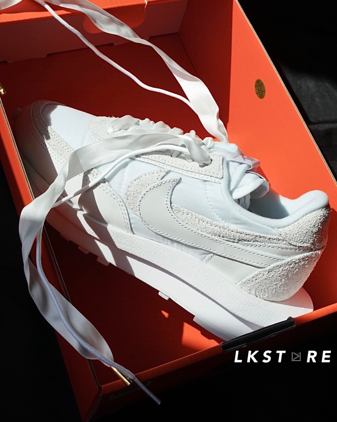 Nike LdWaffle x Sacai 白絲綢灰白全白BV0073-101 nike白絲綢– LKSTORE