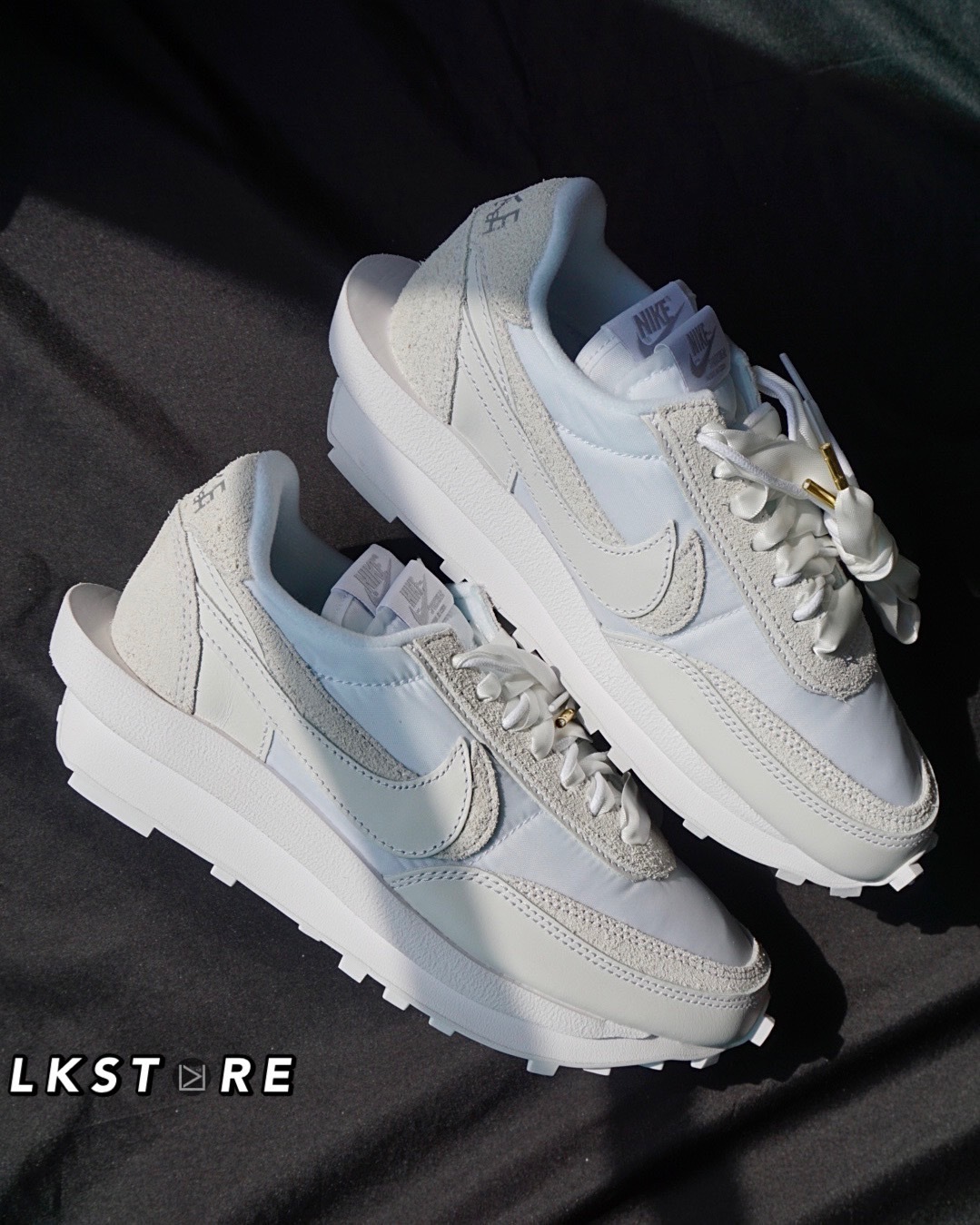 Nike LdWaffle x Sacai 白絲綢灰白全白BV0073-101 nike白絲綢– LKSTORE 