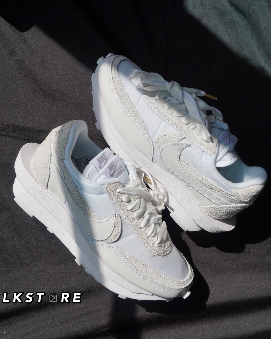 Nike LdWaffle x Sacai 白絲綢 灰白 全白 BV0073-101 nike白絲綢
