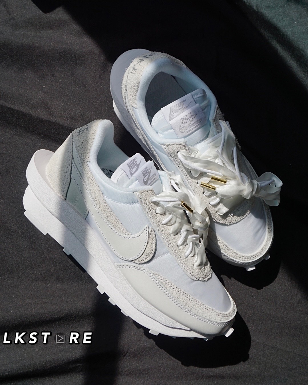 Nike LdWaffle x Sacai 白絲綢 灰白 全白 BV0073-101 nike白絲綢