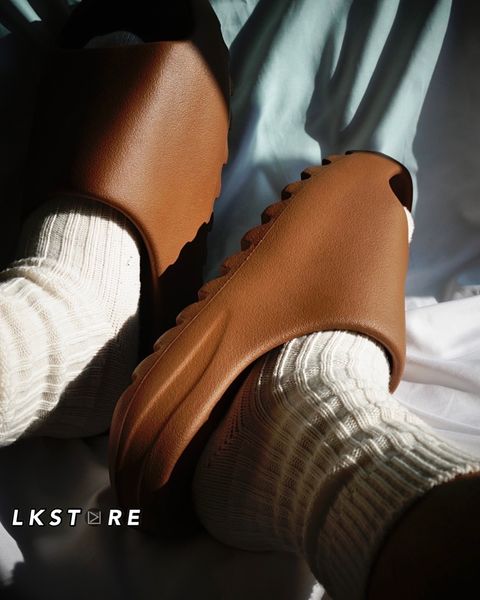 Adidas YEEZY Slide "Flax" 巧克力 咖啡色 拖鞋 涼鞋 FZ5896 聯名