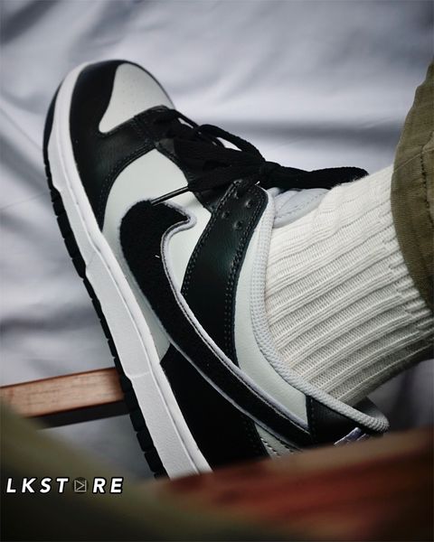 Nike Dunk Low Retro Chenille Swoosh "Black Grey" 大勾 毛絨 翻毛 灰黑 男款 DQ7683-001