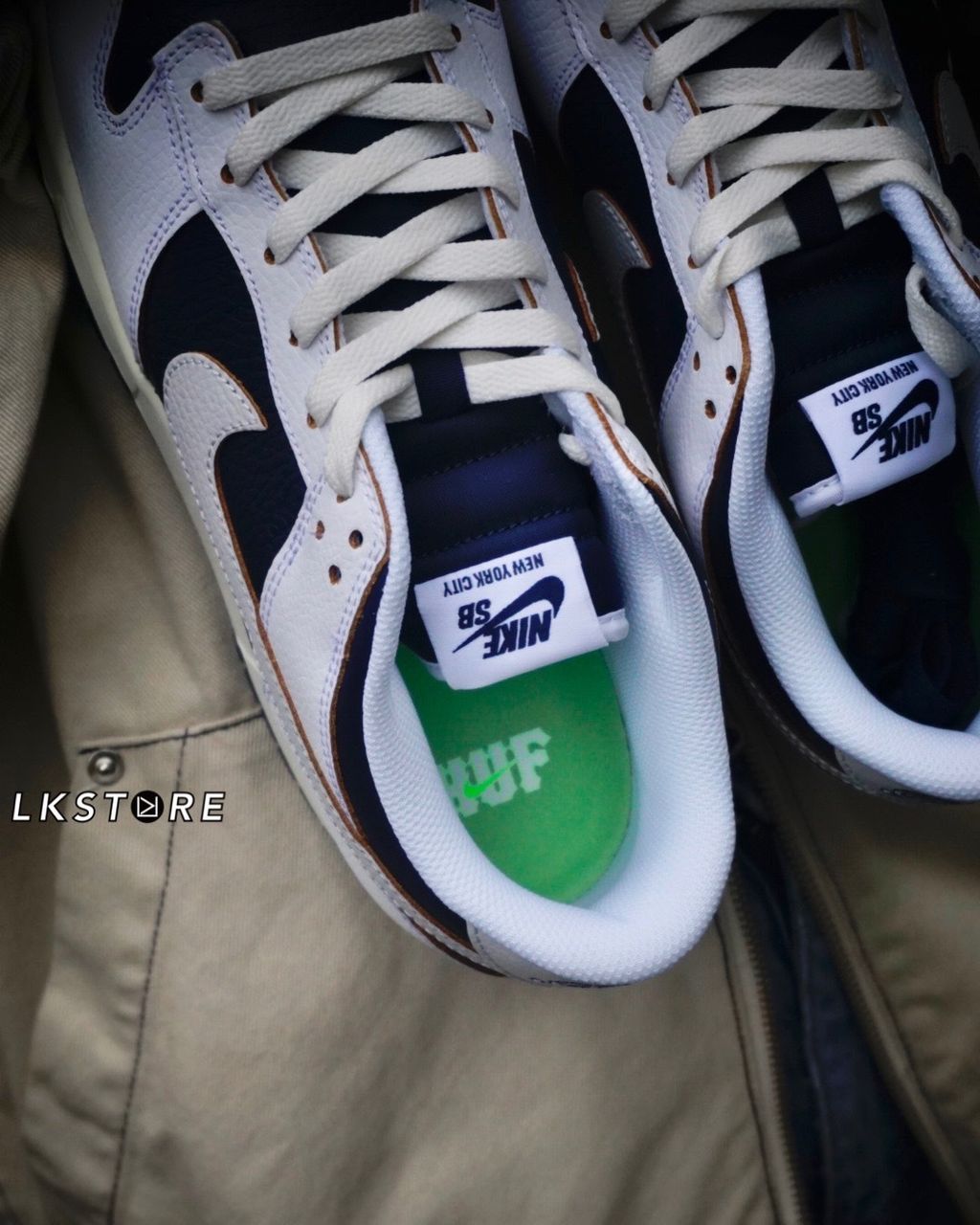 Nike Dunk Low SB X HUF NYC 紐約 聯名 刮刮樂 白藍色 dunk藍 海軍藍 FD8775-100