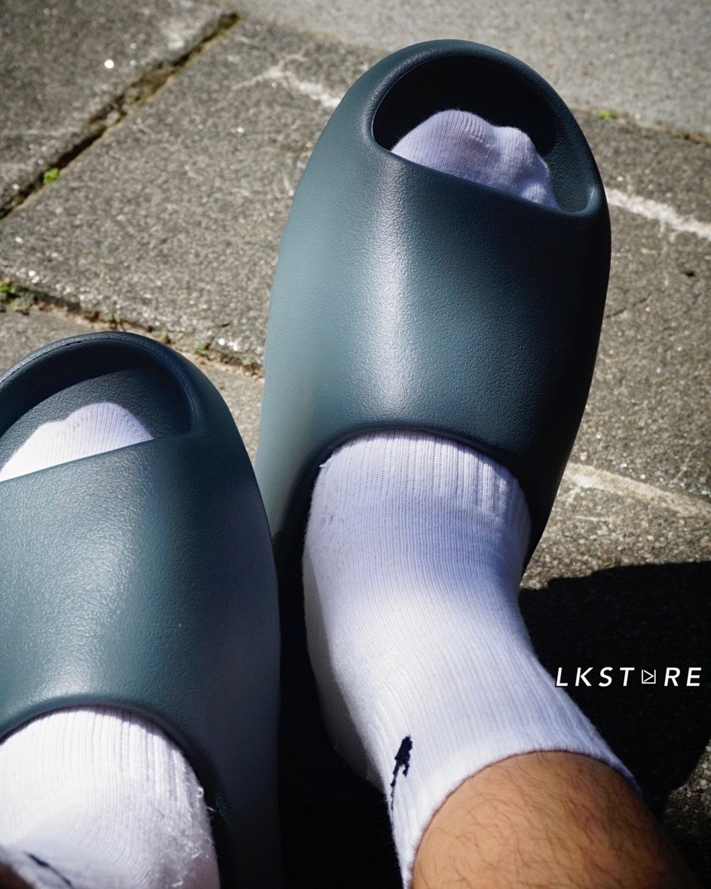 Adidas Yeezy Slide Slate Marine 深灰綠拖鞋愛迪達yeezyslide yeezy