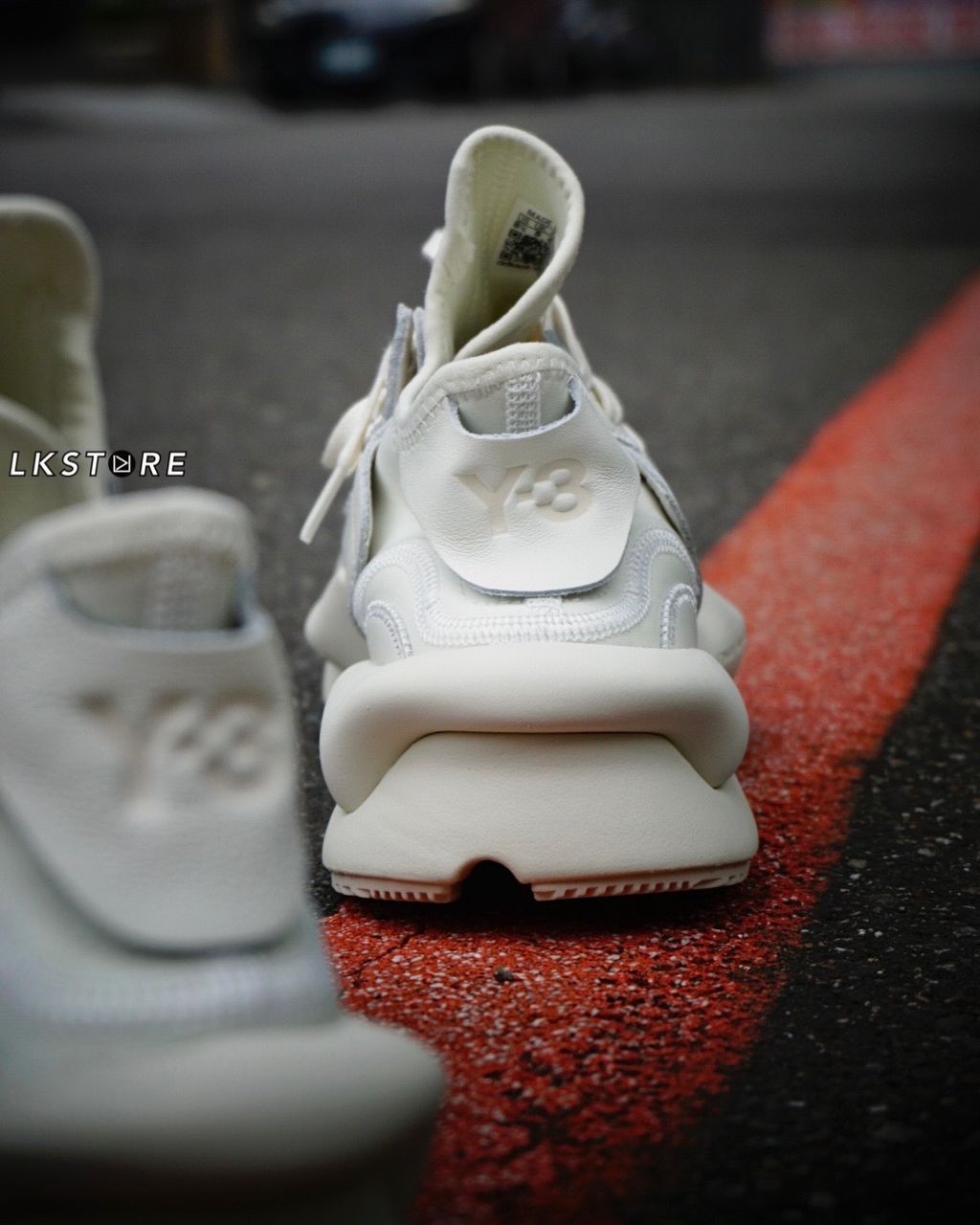 スニーカー Y 3 Men Sneakers FZ6384 White ADIDAS Y‑3 KAIWA Cream White 奶油白皮革襪套FZ6384 IF2046