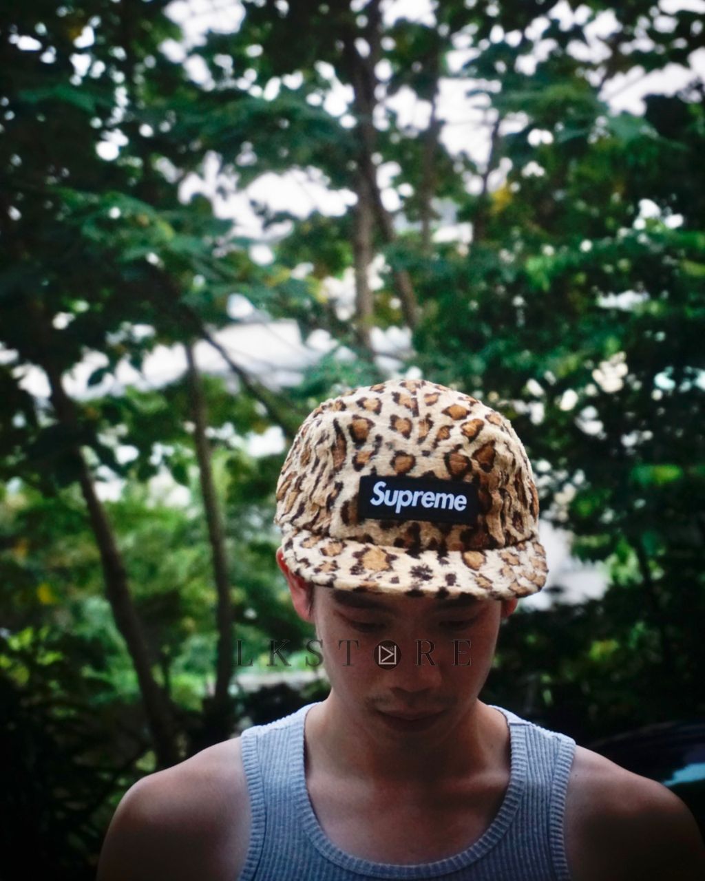 Supreme x GOODENOUGH Crushed Rayon Camp Cap Leopard 豹紋
