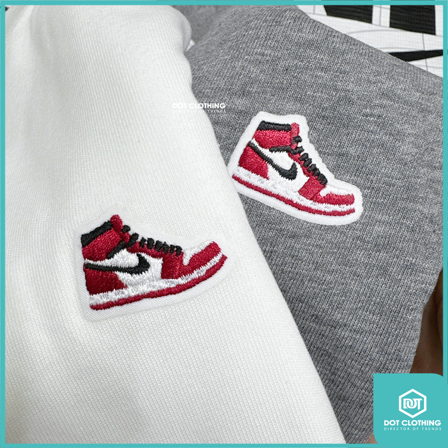 AJ1刺繡短T-3