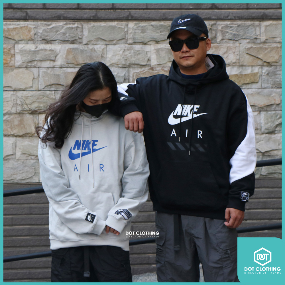 NIKE灰藍帽T-8