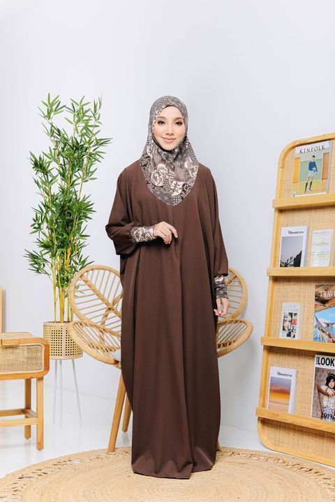 Jubah Safiyah Dark Brown.JPG