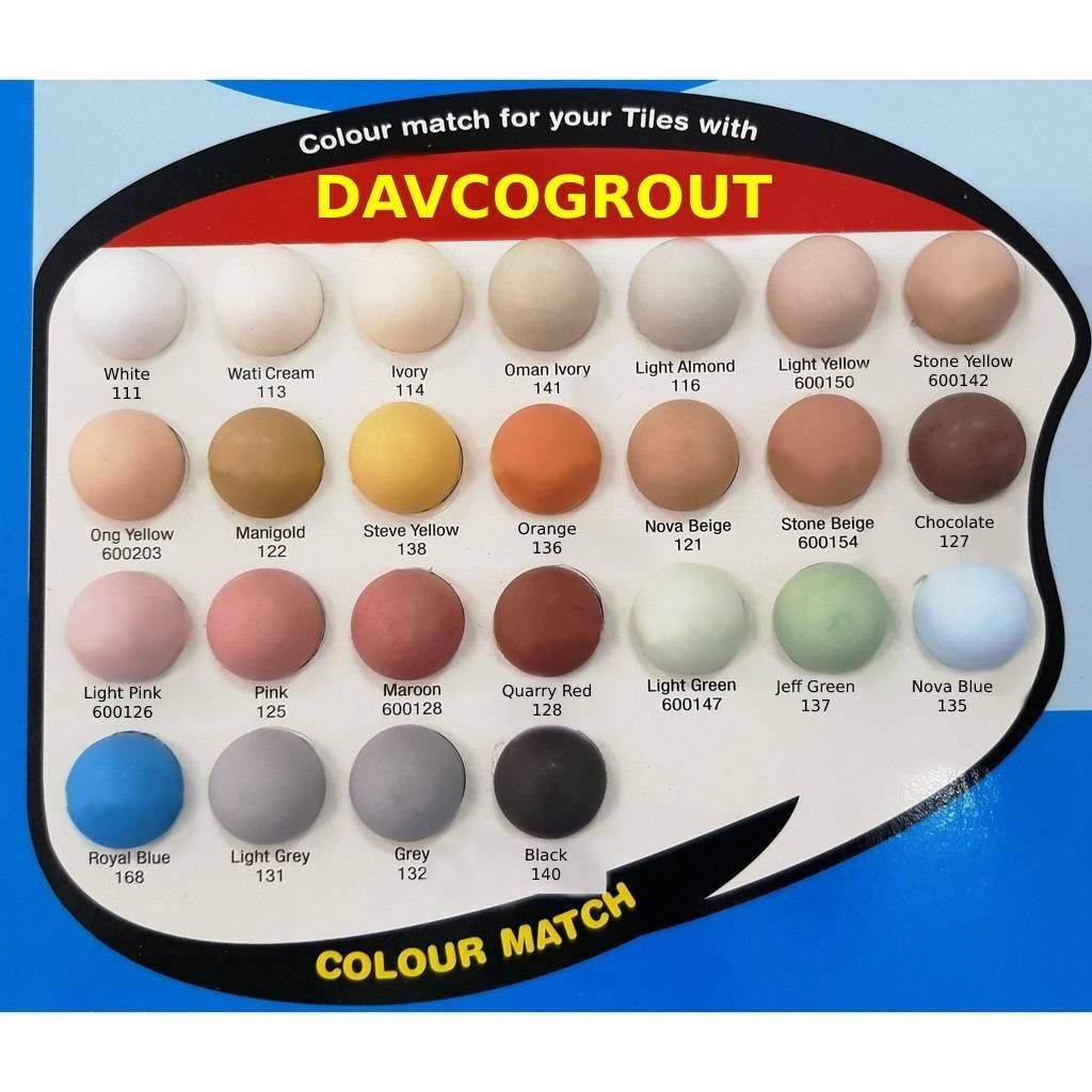 Davco Colour Grout 3.5kg ENW Hardware