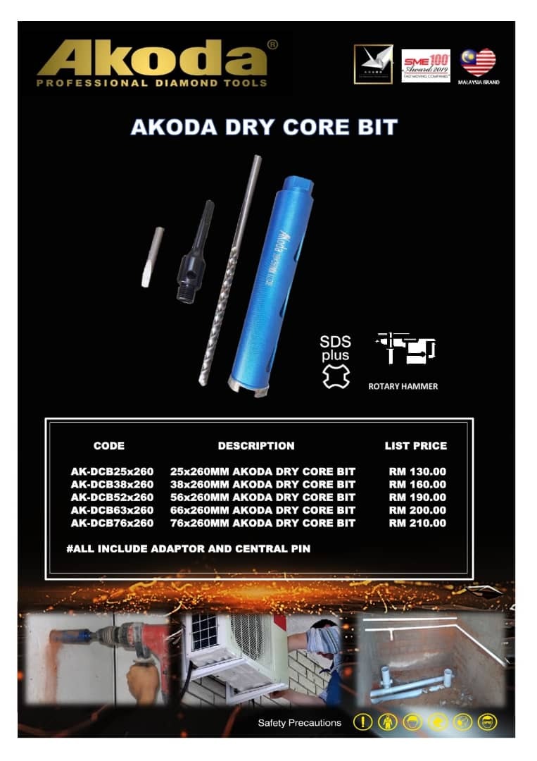 AKODA DRY CORE BIT – ENW Hardware