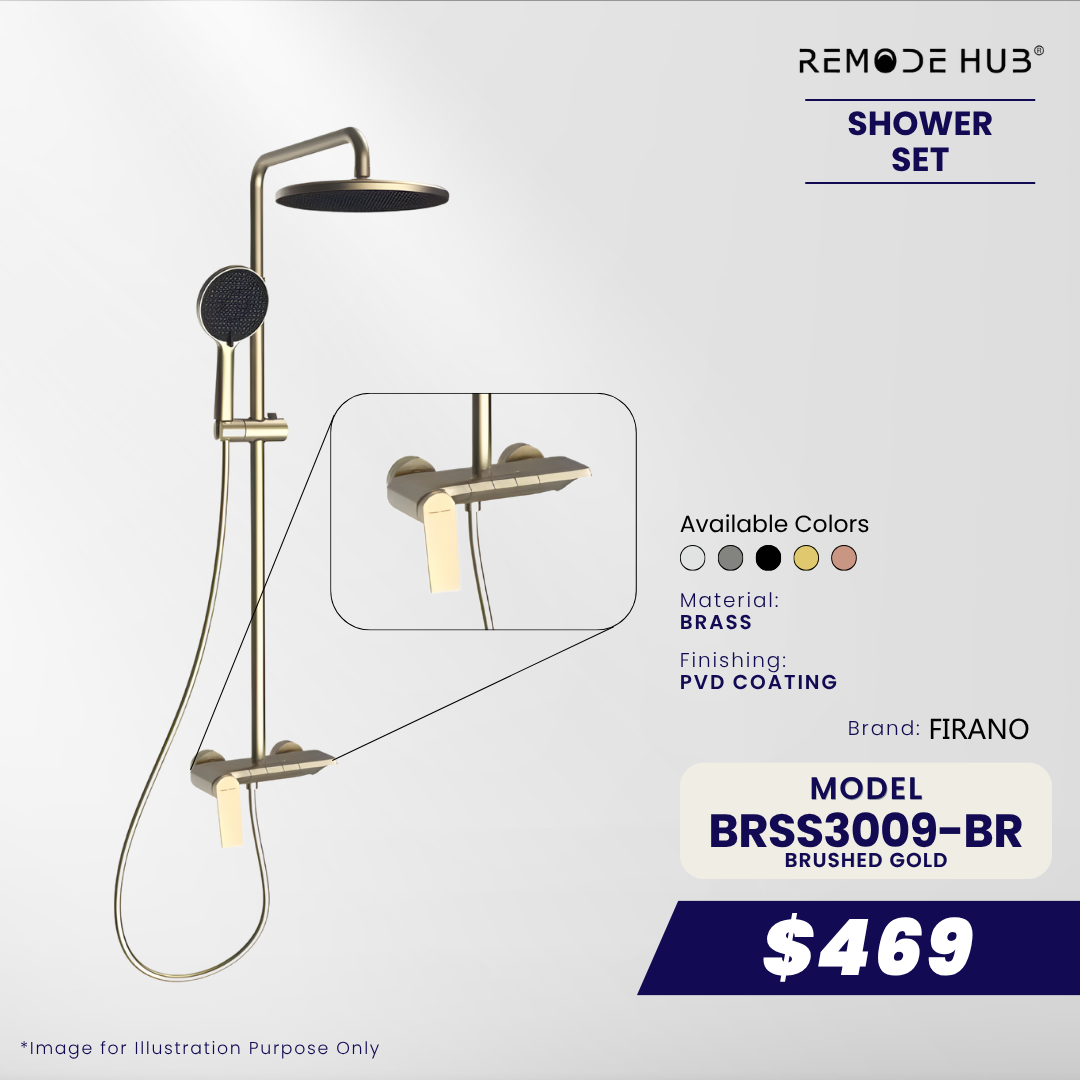 BRSS3009-BR-BRUSHED GOLD