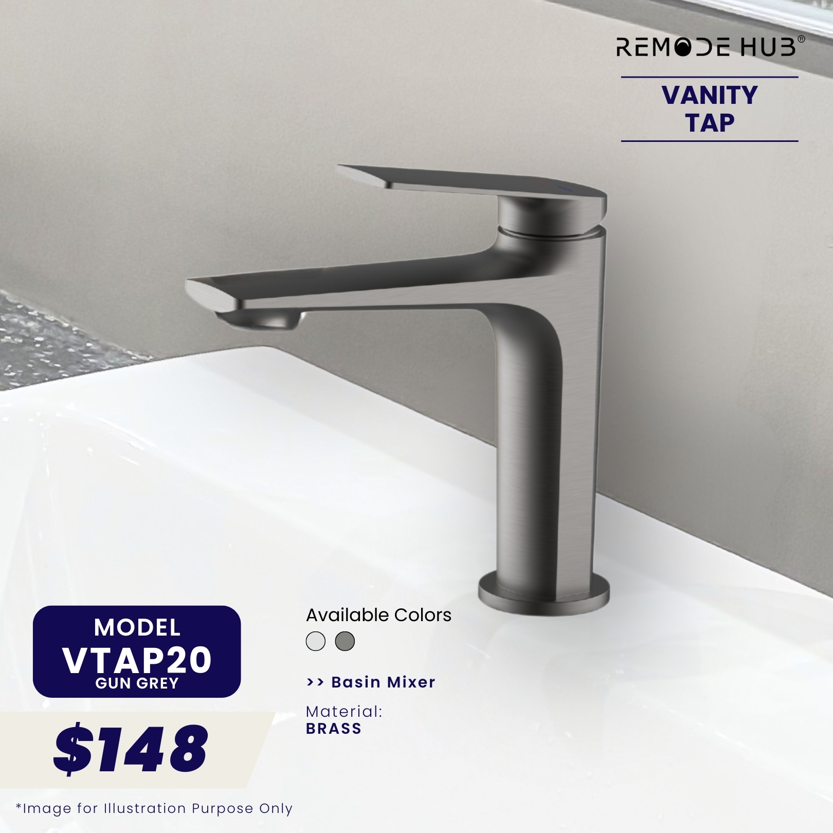 VTAP20-GUN GREY