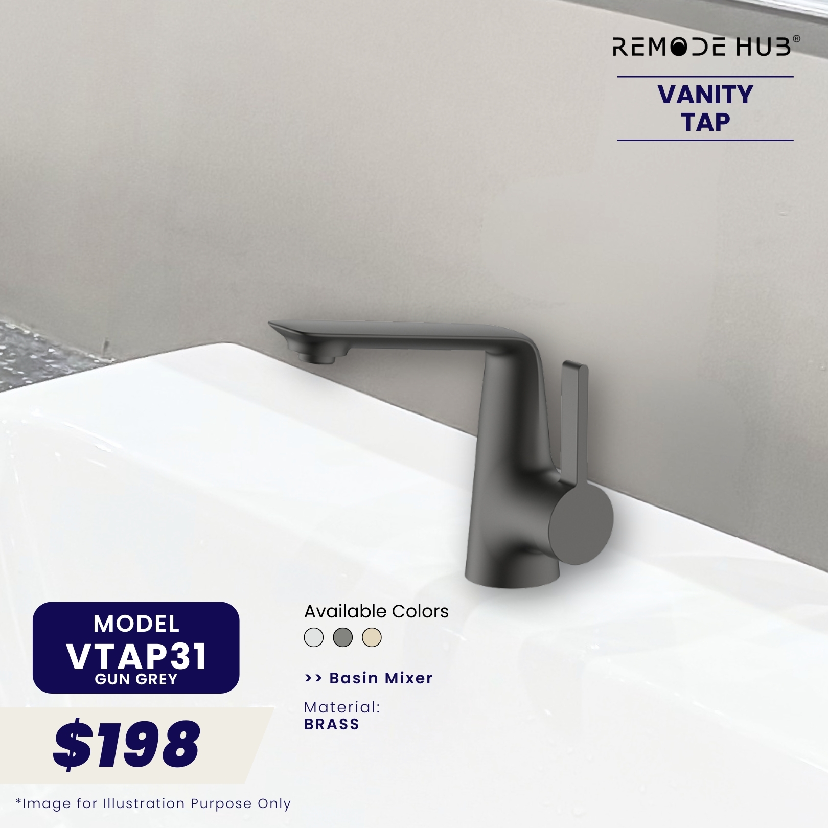 VTAP31-GUN GREY