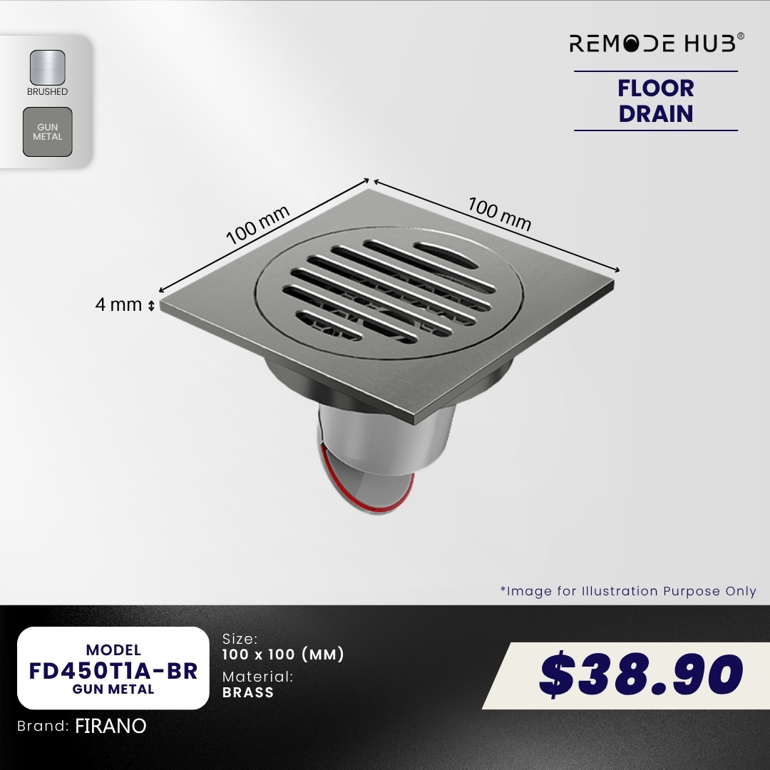 FD450T1A-BR-GUN METAL (10CM)