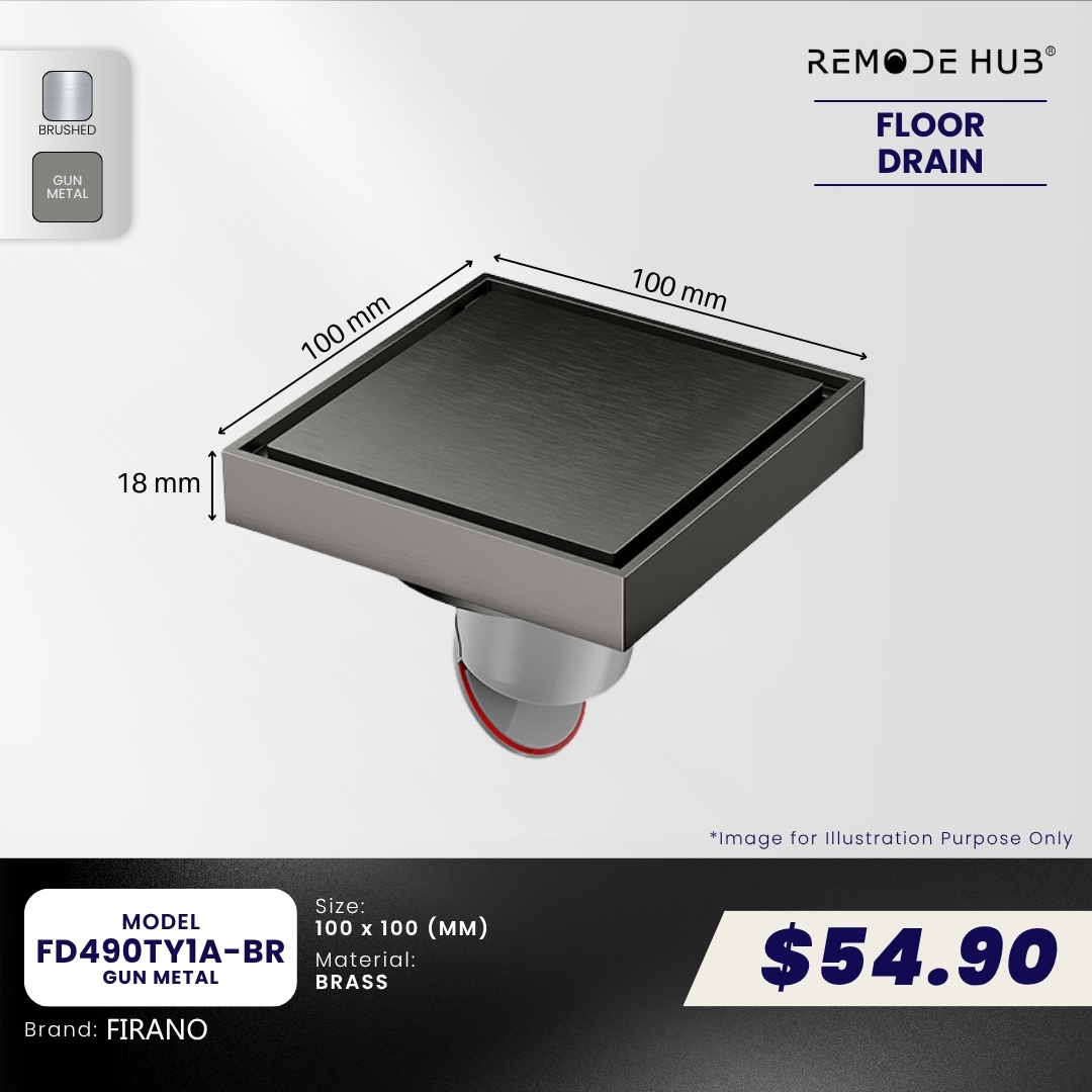 FD490TY1A-BR-GUN METAL (10CM)
