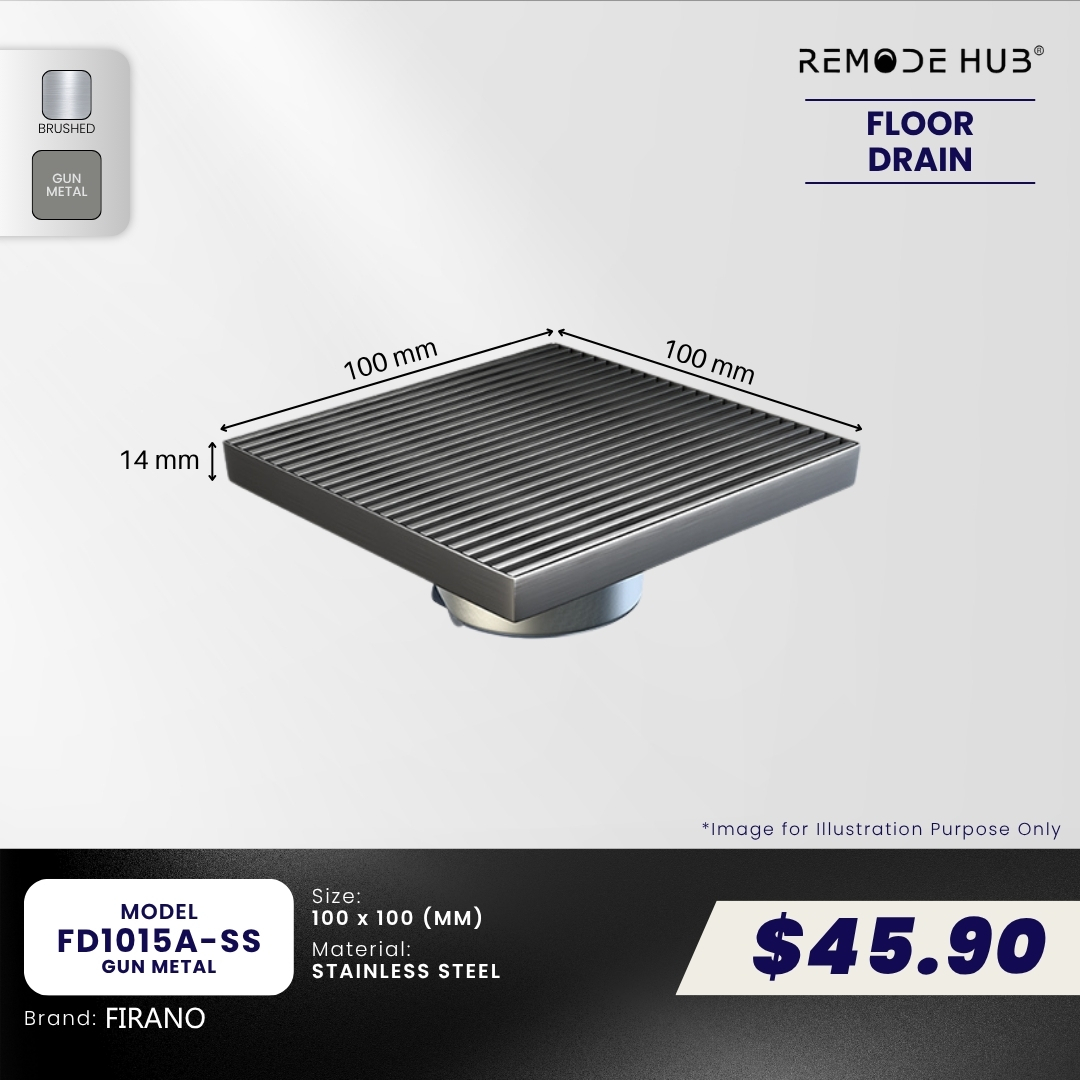 FD1015A-SS-GUN METAL (10CM)