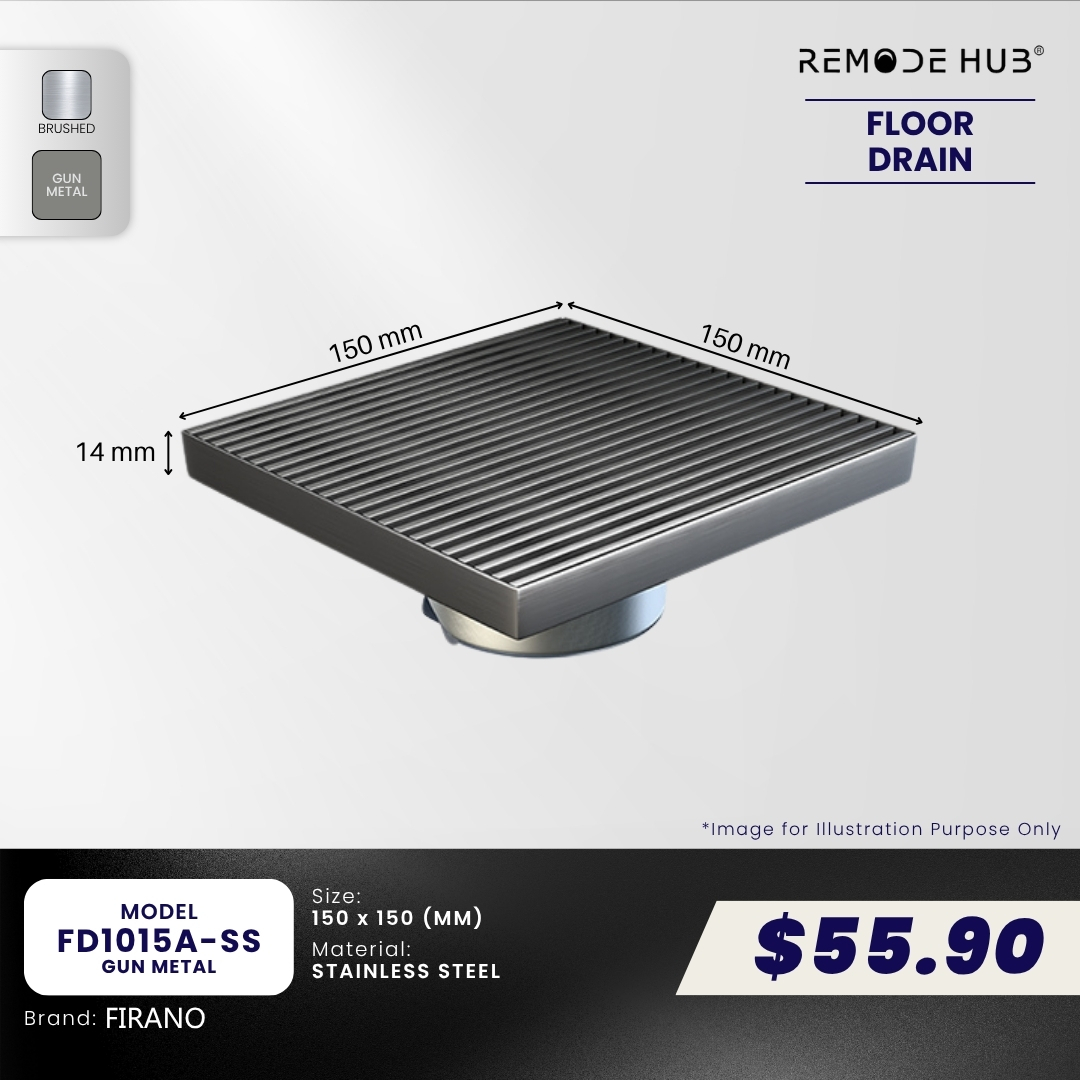 FD1015A-SS-GUN METAL (15CM)