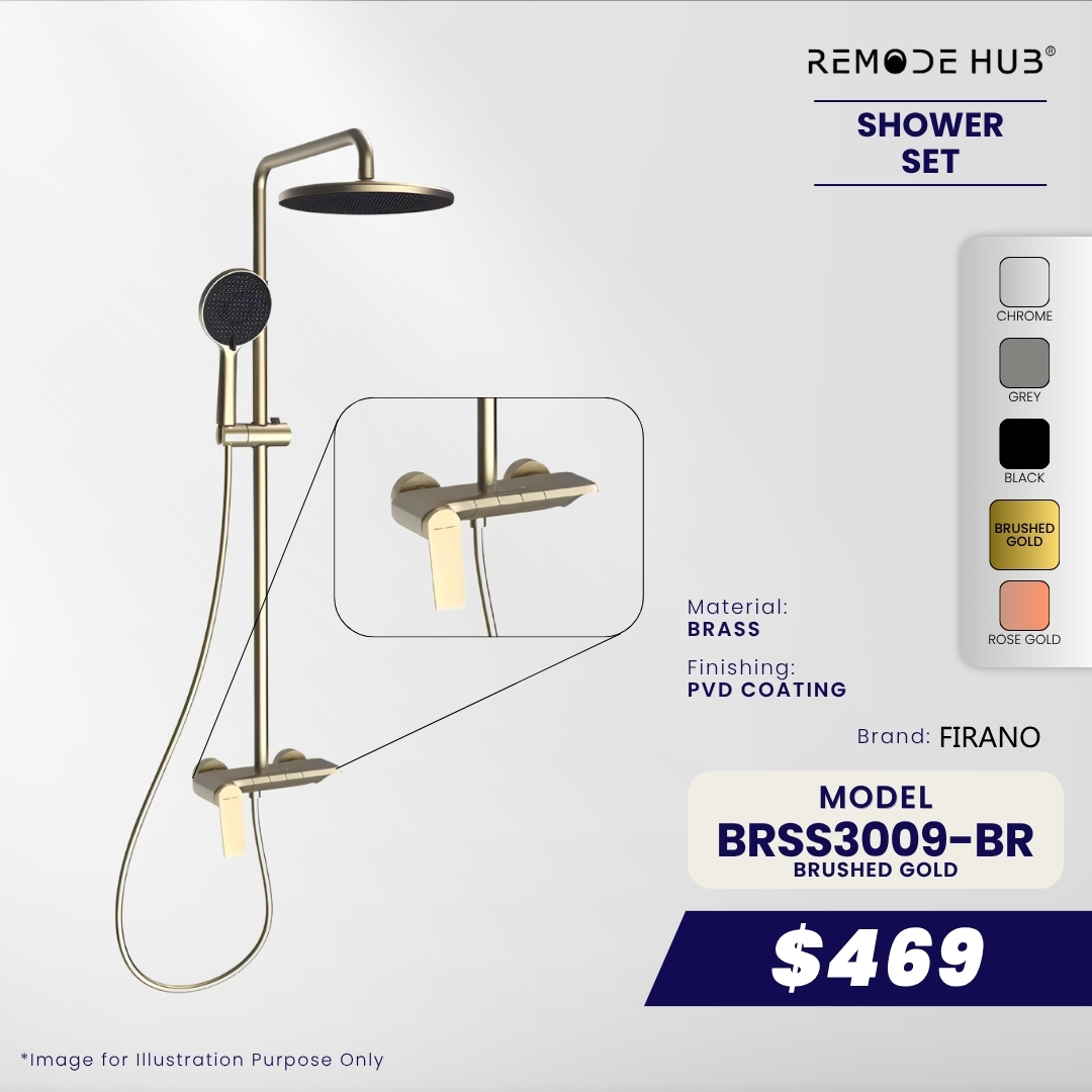 BRSS3009-BR-BRUSHED GOLD